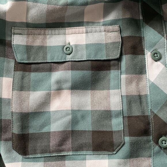 All in Motion Plaid casual button down long sleeve shirt Shirket NWT - Picture 4 of 11